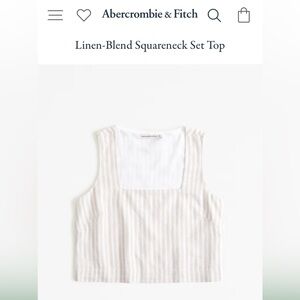 A&F Linen-blend top size M